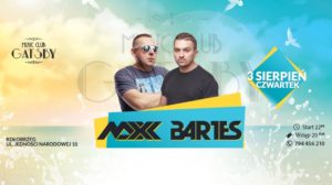 Read more about the article Czwartek, klub Gatsby, zagrają dj Bartes & dj Maxx, start godz. 22, bilety 20 zł