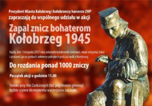 Read more about the article Prezydent Kołobrzegu i harcerze zapraszają do akcji „Zapal znicz bohaterom…”.