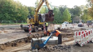 Read more about the article Roboty budowlane na skrzyżowaniu ulic Obrońców Westerplatte, Mickiewicza, Towarowej i Zdrojowej (+wideo)