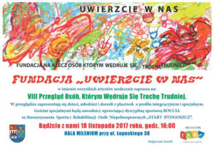 Read more about the article Sobota, hala Milenium, VIII edycja Przeglądu Twórczości Osób „Którym Wędruje Się Trochę Trudniej”, godz. 16, wstęp wolny