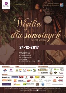 Read more about the article 70 wolontariuszy pomaga przy Wigilii dla Samotnych (+plakat)