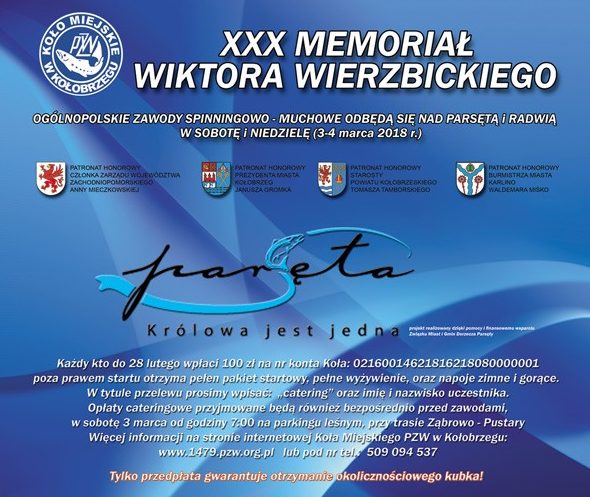 You are currently viewing Sobota/niedziela, XXX Memoriał imienia Wiktora Wierzbickiego, na rzece Parsęta i rzeka Radew