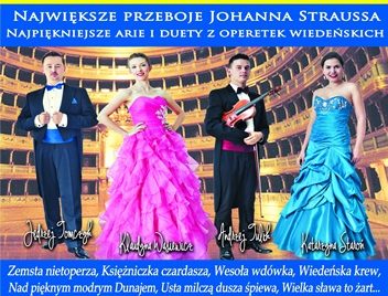 You are currently viewing Niedziela, RCK, Koncert Wiedeński „Największe przeboje Johanna Straussa”, godz. 17, bilety 75 zł