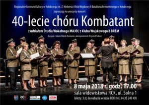 Read more about the article Wtorek, RCK, koncert z okazji 40-lecia chóru Kombatant, godz. 17, bilety 3 zł