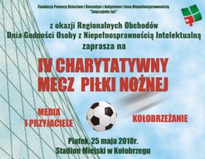 Read more about the article W piątek IV Charytatywny Mecz Piłki Nożnej. Wstęp wolny