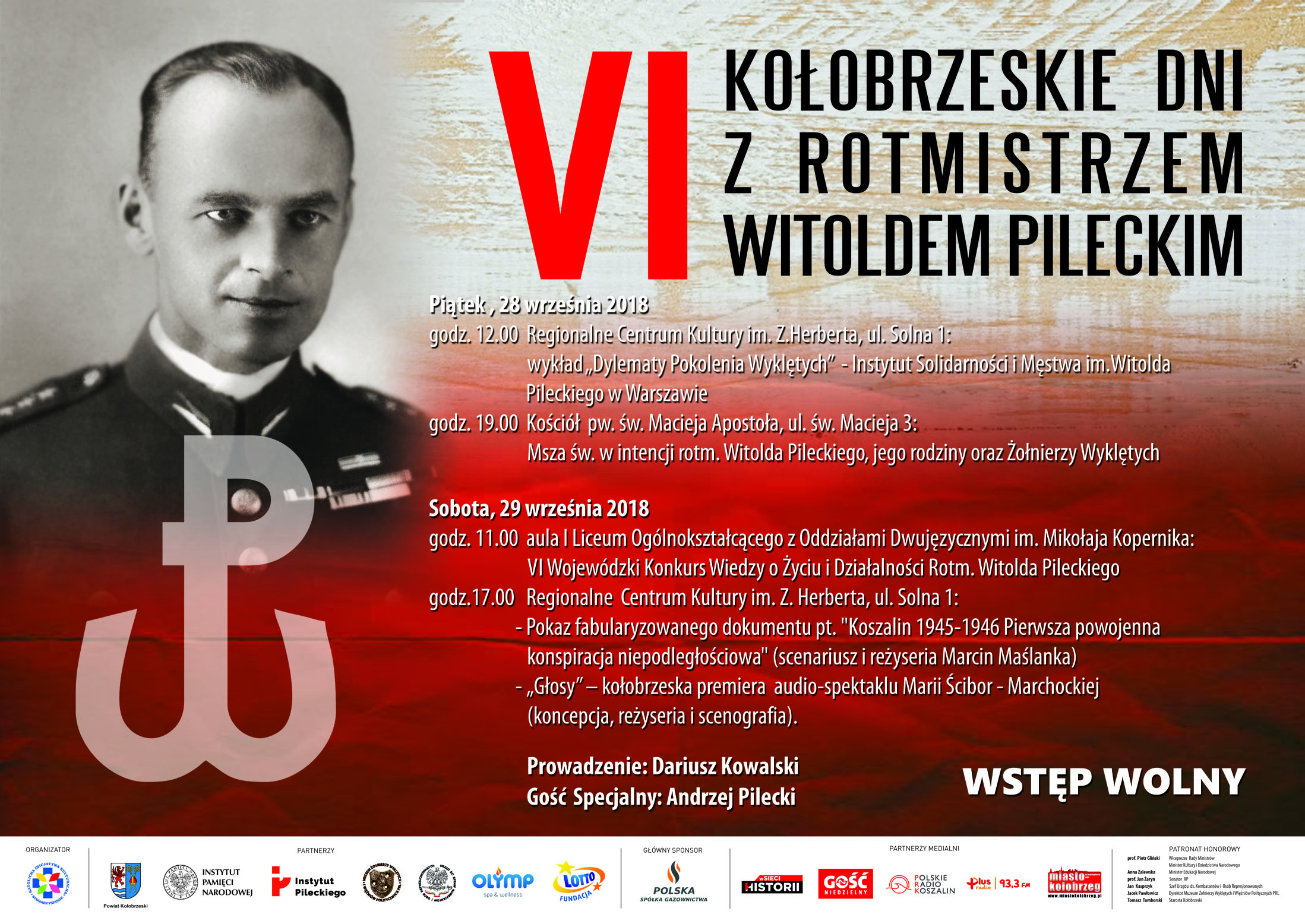 You are currently viewing VI Kołobrzeskie Dni z Rotmistrzem Witoldem Pileckim (program)