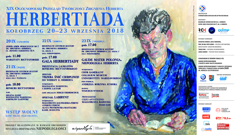 You are currently viewing Od czwartku do niedzieli, RCK, Ogólnopolski Przegląd Twórczości Zbigniewa Herberta „Herbertiada”, wstęp wolny