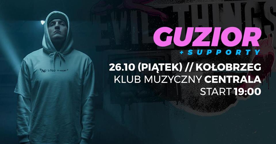 You are currently viewing Piątek, klub muzyczny Centrala, koncert Guziora, godz. 19, bilety 40 zł (ostatnie sztuki)