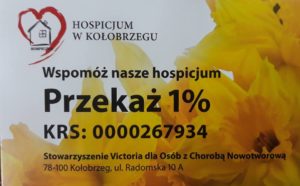 Read more about the article Przekaż 1% podatku kołobrzeskiemu hospicjum