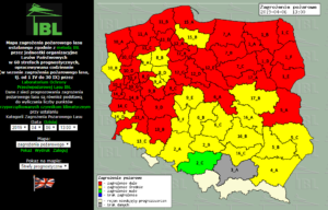 Read more about the article Ostrożnie w lesie! W powiecie kołobrzeskim obowiązuje najwyższy stopień zagrożenia pożarowego