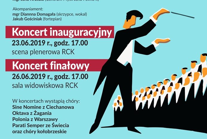 You are currently viewing Niedziela, scena plenerowa RCK, koncert w ramach IV Zachodniopomorskich Warsztatów Chóralnych, godz. 17, wstęp wolny