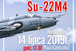 Read more about the article W niedzielę widowiskowy przelot samolotów Su-22M4 (plakat)