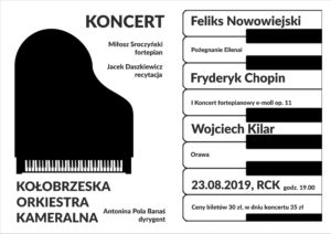 Read more about the article Piątek, RCK, koncert Kołobrzeskiej Orkiestry Kameralnej z cyklu „Muzyka Polska nad Bałtykiem”, godz. 19, bilety