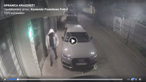 Read more about the article Seria kradzieży części samochodowych. Policja publikuje zapis monitoringu. Rozpoznajesz tego mężczyznę? (wideo)