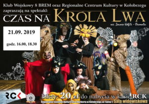 Read more about the article Sobota, RCK, spektakl musicalowy „Czas na Króla Lwa”, godz. 16 i 18.30, bilety 20 zł