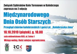 Read more about the article Piątek, RCK, Międzynarodowy Dzień Osób Starszych (m.in. przegląd chórów), godz. 18, wstęp wolny