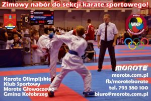 Read more about the article Trwa zimowy nabór do Klubu Sportowego Morote Głowaczewo. Zajęcia karate są tu bezpłatne