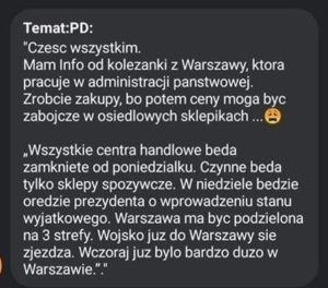 Read more about the article Koronawirus. Policja przestrzega przed fake newsami i pokazuje przykłady nieprawdziwych informacji