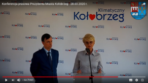 Read more about the article Zapis wideo konferencji prezydent Kołobrzegu i dyrektora Sanepidu