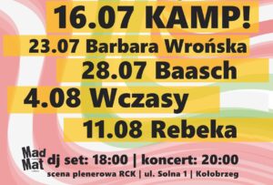 Read more about the article Dobre Tony. Kolejny cykl darmowych koncertów. Tym razem na scenie plenerowej RCK