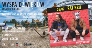 Read more about the article 26 lipca, port jachtowy, koncert RAT KRU, godz. 20, wstęp wolny