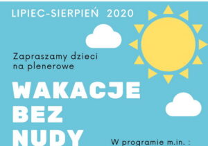 Read more about the article 5 sierpnia, biblioteka, Wakacje bez nudy, godz. 12, wstęp wolny