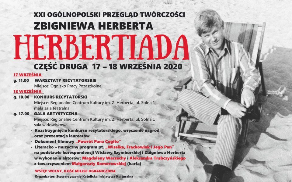 You are currently viewing Wrześniowa odsłona XXI  Herbertiady (program)