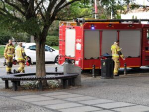 Read more about the article Wezwanie na starówkę. Na miejscu strażacy nie musieli jednak interweniować