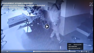 Read more about the article Włamał się do mieszkania, następnie ukradł samochód. Policja poszukuje mężczyznę, którego nagrała kamera (wideo)