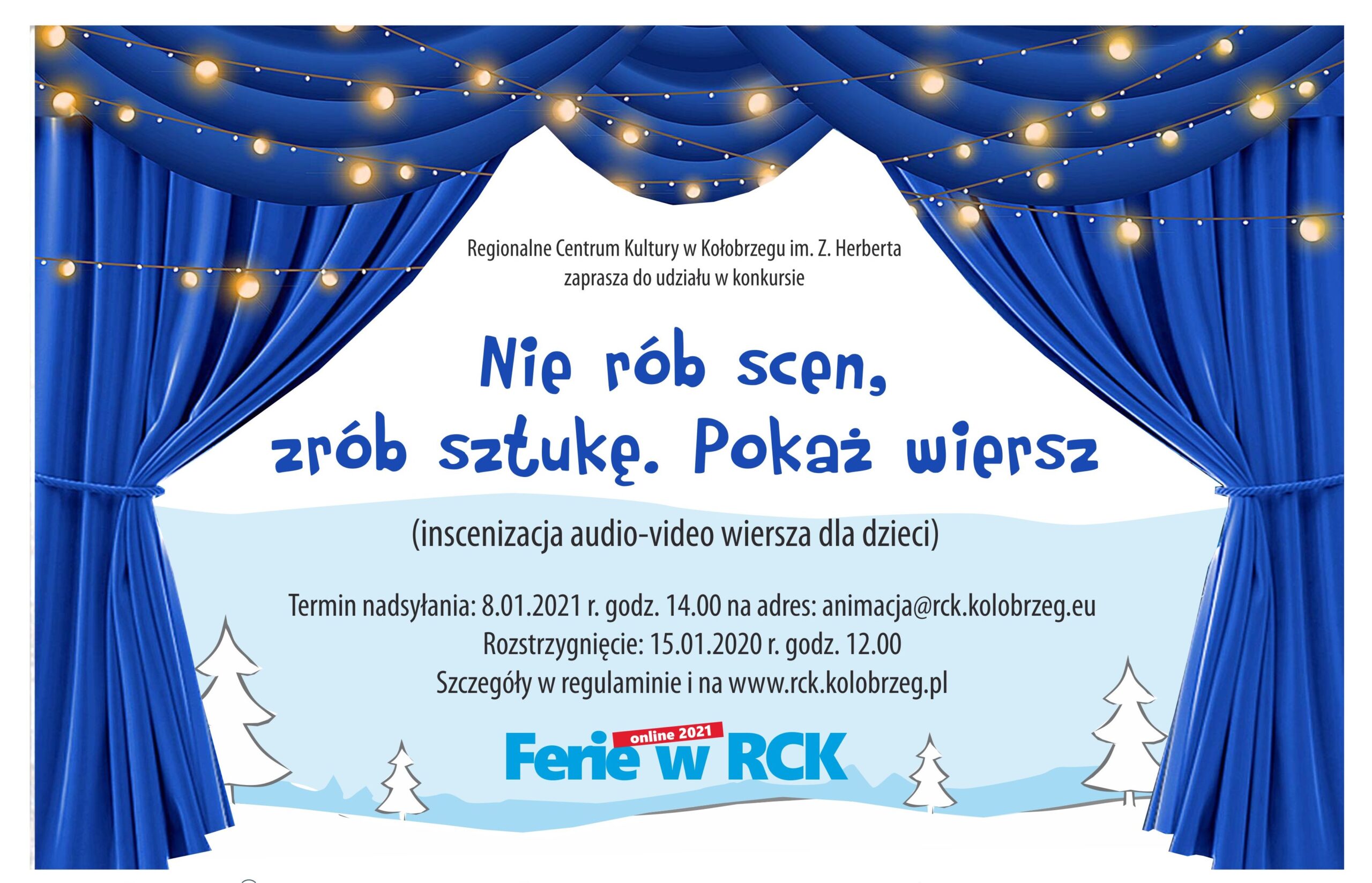 You are currently viewing ONLINE: 4-17 stycznia, Ferie z RCK