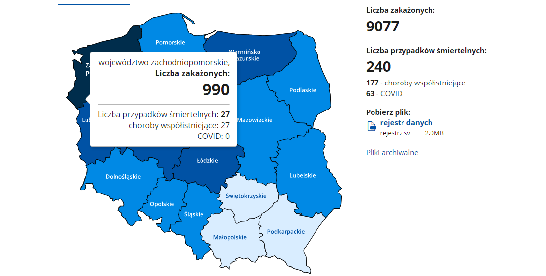 You are currently viewing Zachodniopomorskie nadal w czołówce dobowych zakażeń SARS-CoV-2. W pow. kołobrzeskim 39 nowych przypadków