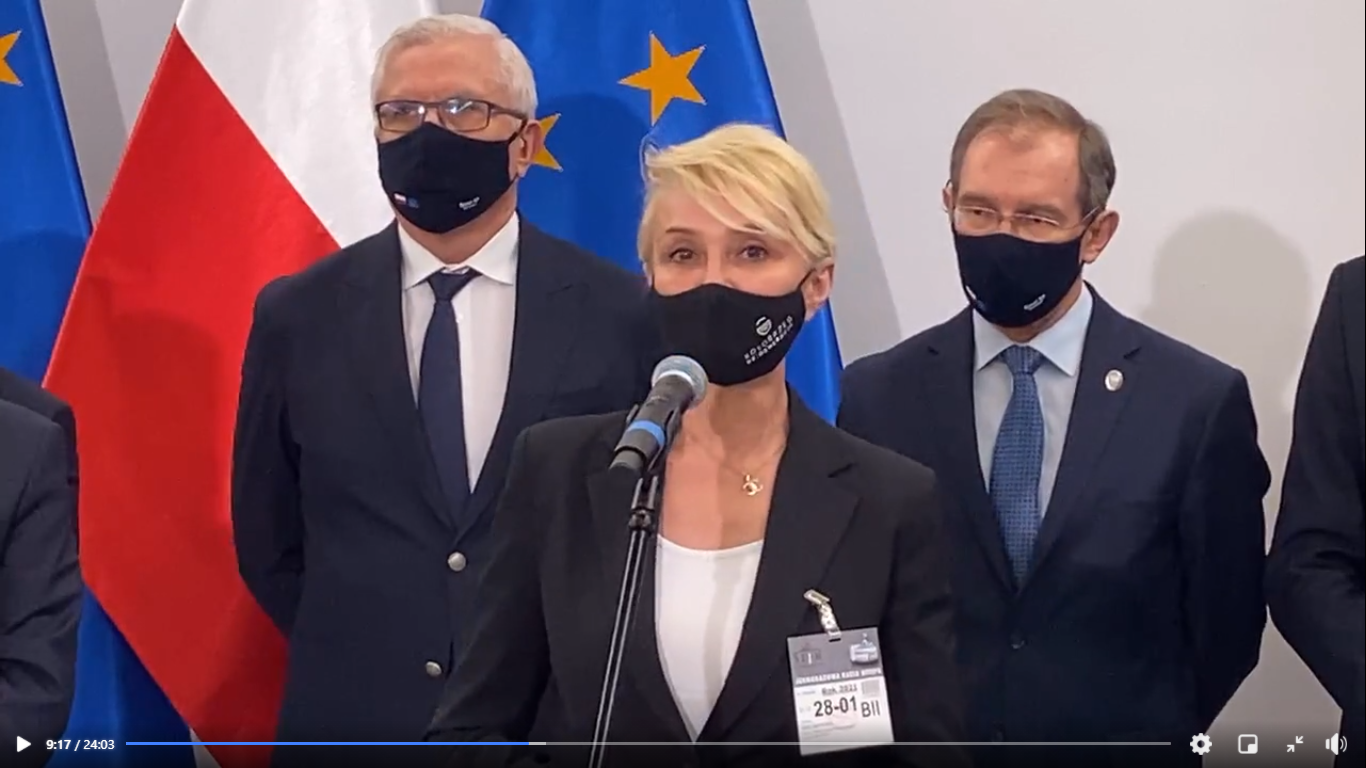 You are currently viewing Konferencja prasowa po posiedzeniu Komisji Samorządu Terytorialnego i Administracji Państwowej Senatu RP z udziałem prezydent Kołobrzegu (WIDEO)