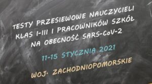 Read more about the article Dobrowolne i bezpłatne testy w kierunku SARS-CoV-2 dla nauczycieli klas I-III i pracowników szkół