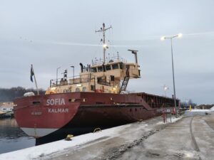Read more about the article Do portu Kołobrzeg wpłynęła Sofia z pelletem na pokładzie