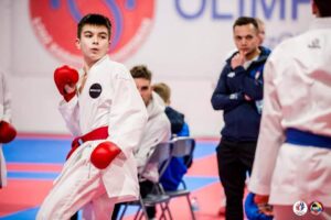 Read more about the article Wiktor Wojarski na pierwszym miejscu w rankingu Polskiej Unii Karate w kategorii kadetów. Ma szanse na udział w Młodzieżowych Mistrzostwach Europy