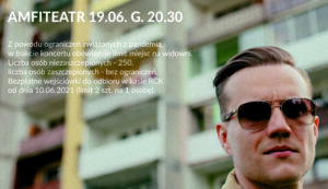 Read more about the article 19 czerwca, amfiteatr, koncert Mrozu, godz. 20.30, bezpłatne wejściówki