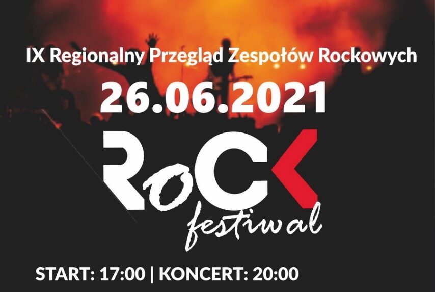 You are currently viewing 26 czerwca, RCK, IX Regionalny Przegląd Zespołów Rockowych „RoCK Festiwal”