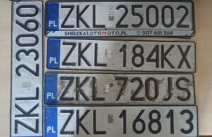 Read more about the article Te zgubione tablice rejestracyjne czekają na właścicieli na komendzie policji