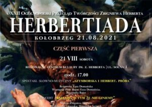 Read more about the article 21 sierpnia, RCK, XXII „Herbertiada”, godz. 17, wstęp wolny