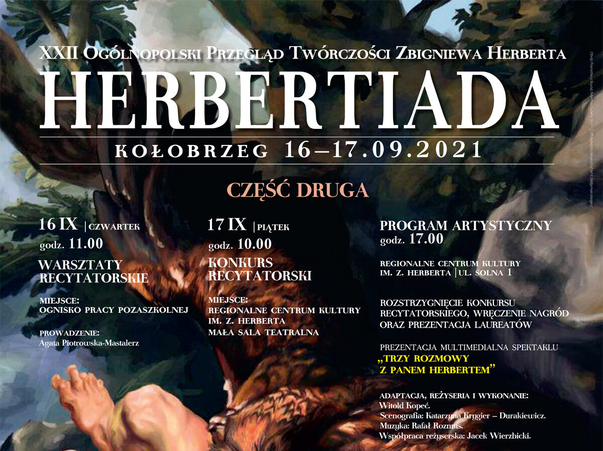 You are currently viewing 16-17 września, RCK, „Herbertiada” część II, wstęp wolny