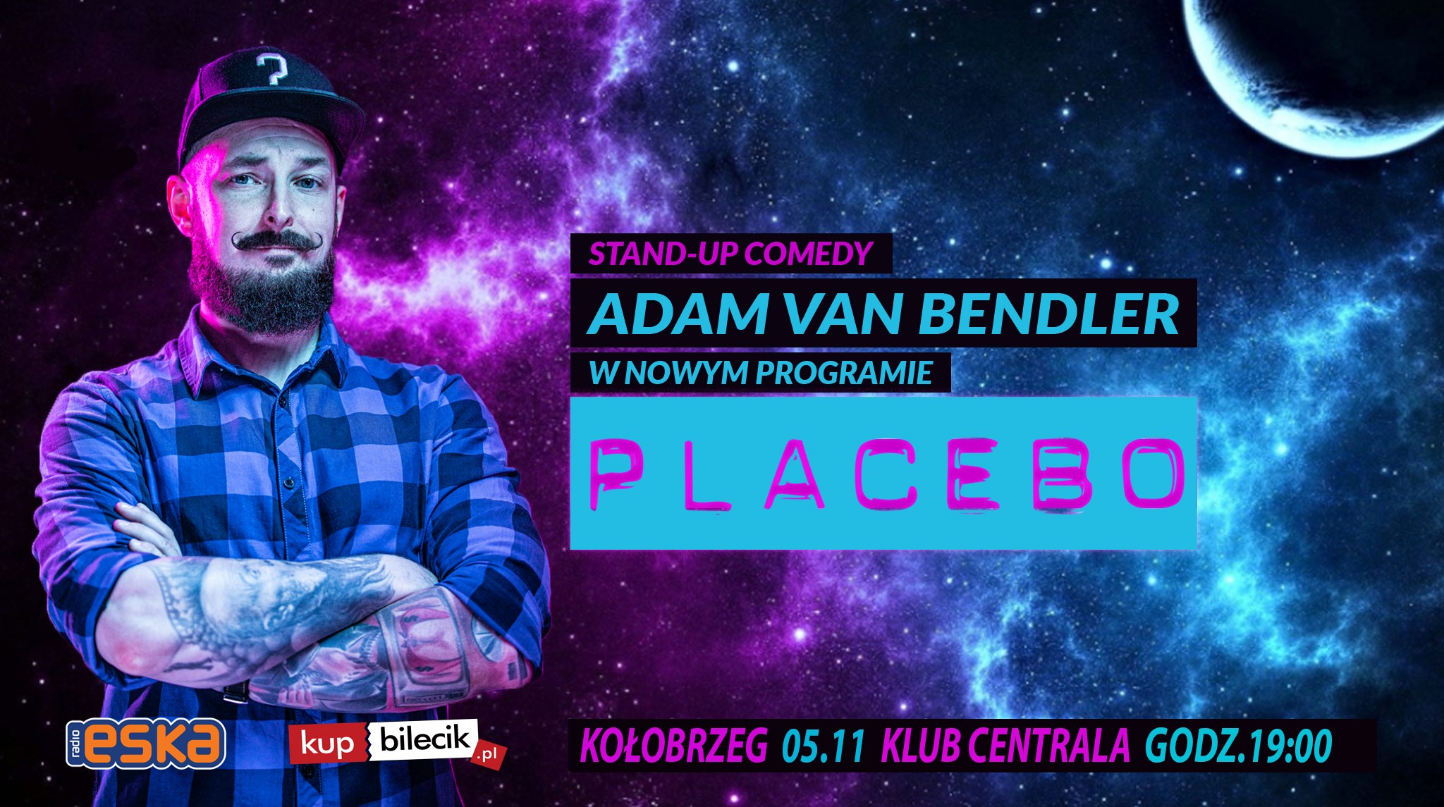 You are currently viewing 5 listopada, klub Centrala, Stand up: Adam Van Bendler, godz. 19, bilety 45