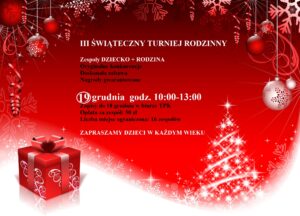 Read more about the article Świąteczny Turniej Rodzinny z Tenis Park