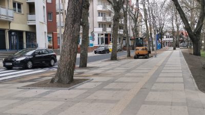 Westerplatte jest już przejezdna. Sama ulica to jedno, ale te chodniki… szerokie miejscami jak promenada (ZDJĘCIA)