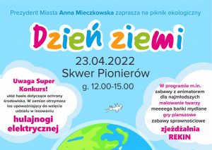 Read more about the article Dzień Ziemi: dużo atrakcji dla całych rodzin, konkursy, a za elektroodpad sadzonka róż