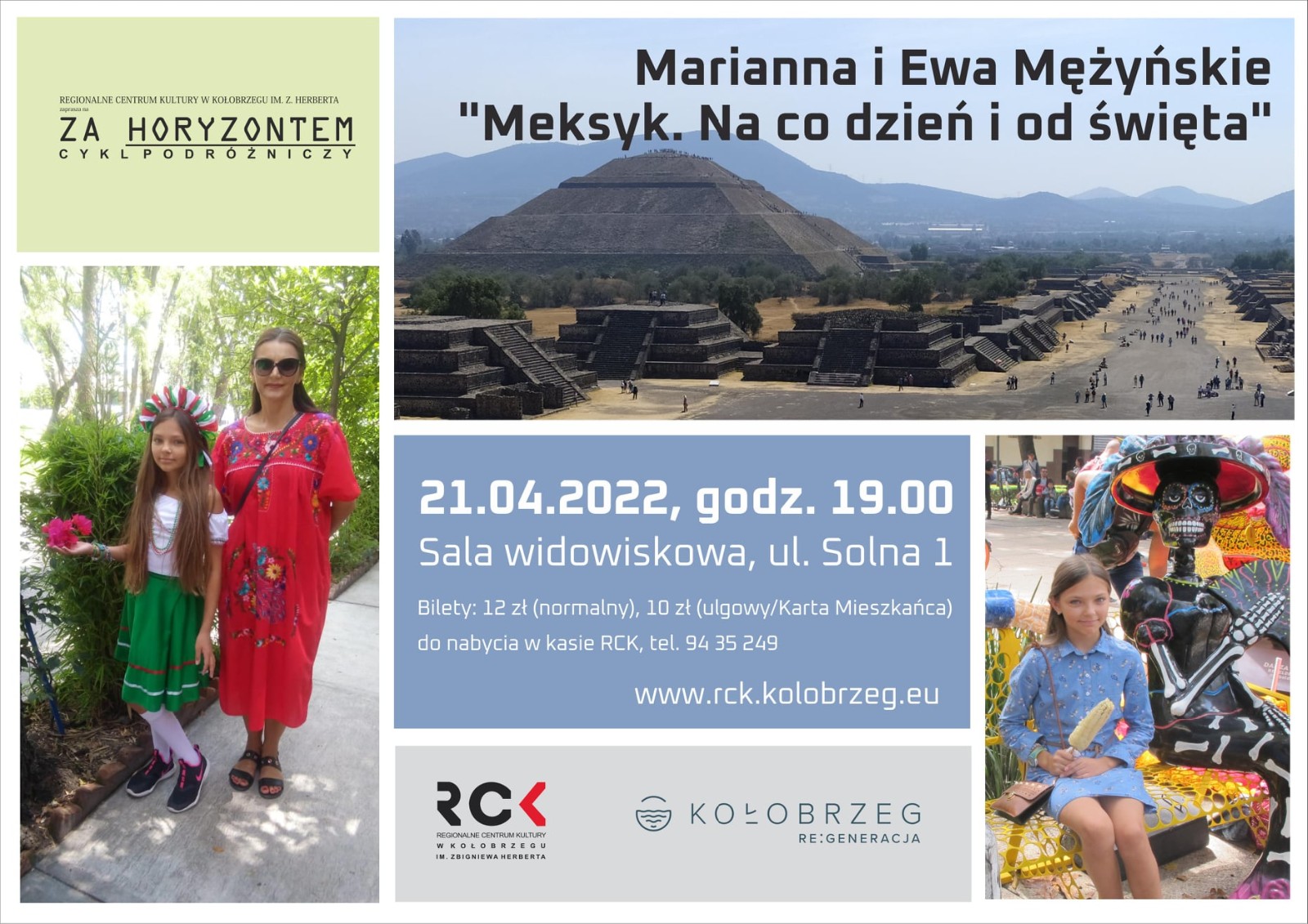 You are currently viewing 21 kwietnia, RCK, spotkanie „Za horyzontem” – MEKSYK, godz. 19, bilety 12 zł