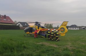 Read more about the article Potrącenie rowerzysty. Rannego mężczyznę zabrał śmigłowiec LPR