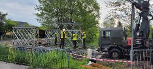 Read more about the article Wojsko montuje w Kołobrzegu most pontonowy