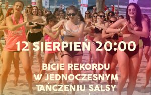 Read more about the article Za tydzień próba bicia rekordu w jednoczesnym tańczeniu salsy na plaży w Kołobrzegu