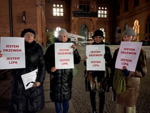 Read more about the article Protest w obronie drzew: jestem drzewem, jestem lipą