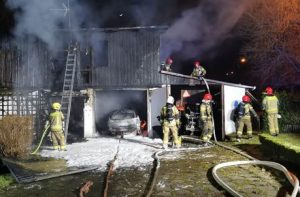 Read more about the article Pożar w Zieleniewie. Duże straty materialne